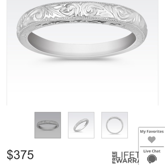 14k White Gold Filigree Ring. - Picture 8 of 8